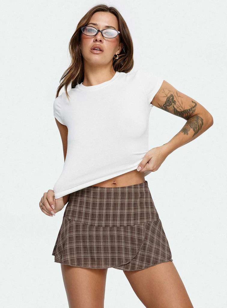 Sonsie Mini Skirt Multi Check | Princess Polly US