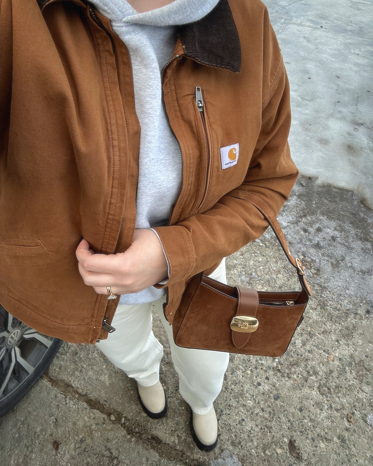 jacket: large
sweater: small 
pants: W30


#LTKwinter #LTKcanada #LTKworkwear