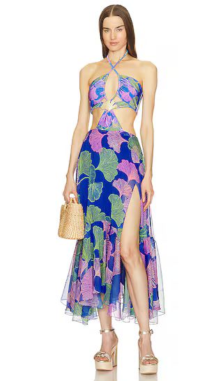 Ocean Leaf Beach Dress in Blue | Revolve Clothing (Global)