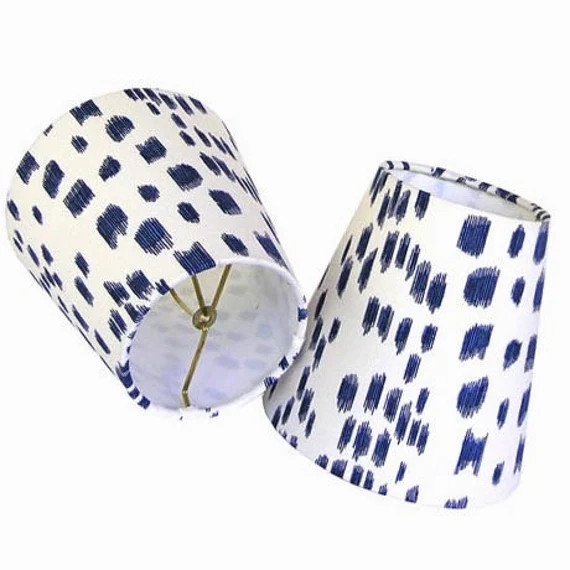 Blue Les Touches Sconce Shades - Animal Print Chandelier Shades  -Custom Made-Brunschwig & Fils-M... | Etsy (US)