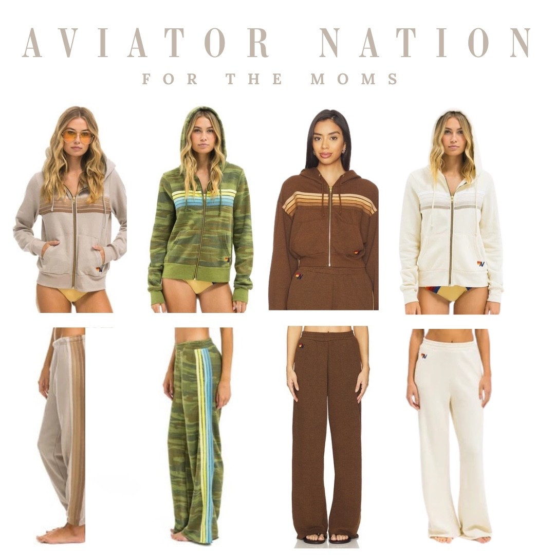 These are the sets that I just bought from Aviator Nation because I needed a restock on sweats ..and something other than gray. I got a size small.