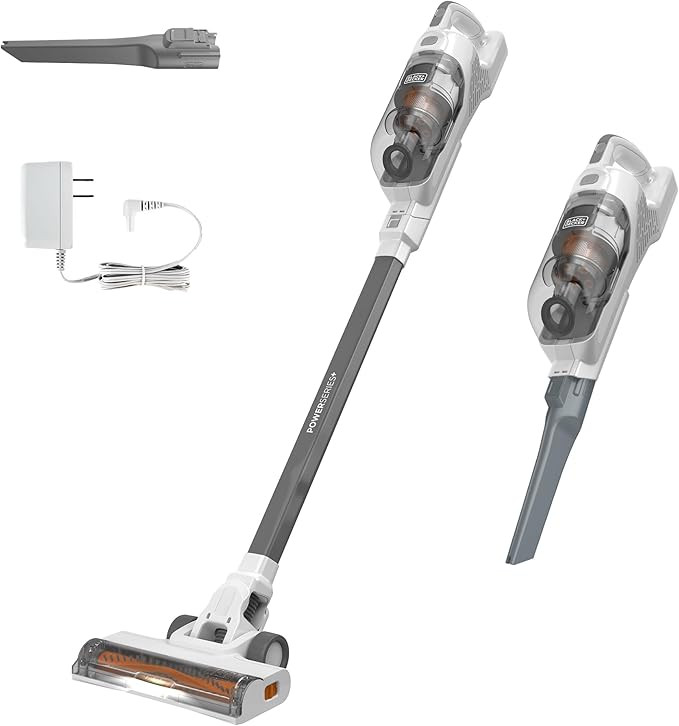 BLACK+DECKER POWERSERIES+ 20V MAX Cordless Stick Vacuum Cleaner with LED Floor Lights, Bagless, L... | Amazon (US)
