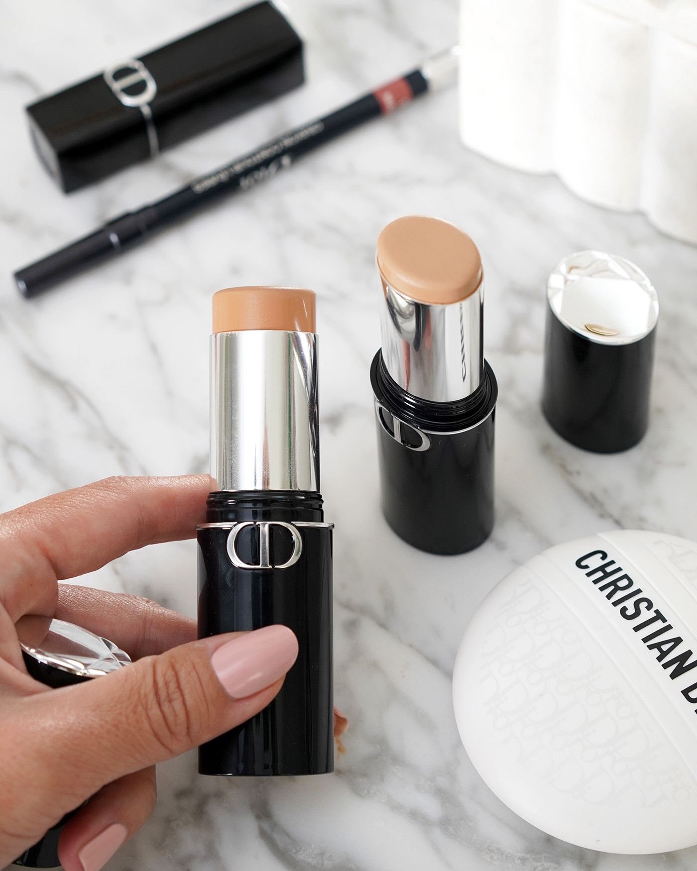 The best foundation stick Dior Forever Skin Perfect Foundation Stick swatches in 2.5N and 3N

#LTKBeauty