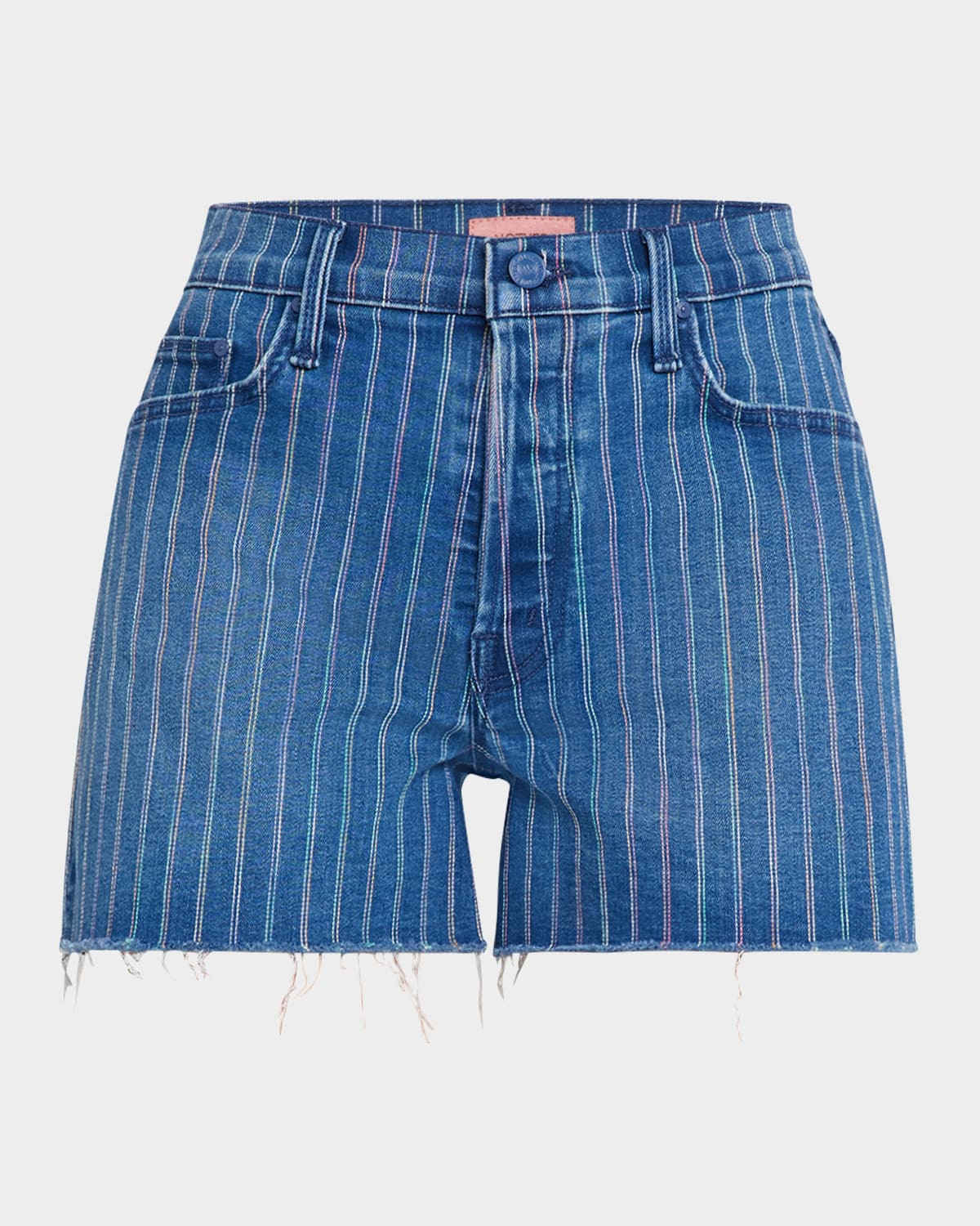 The Skipper Short N Long Fray Denim Shorts | Neiman Marcus