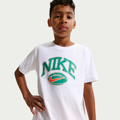 Nike Big Kids' Football T-Shirt in White | IQ0254-100 | Nike (US)