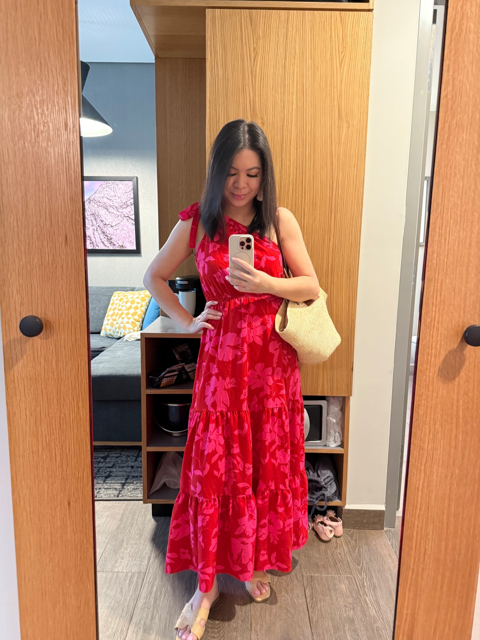 Amazon floral maxi dress with sandals and Sezane Justine basket! 

Vacation outfit, spring fashion 

#LTKSeasonal #LTKFindsUnder50 #LTKStyleTip