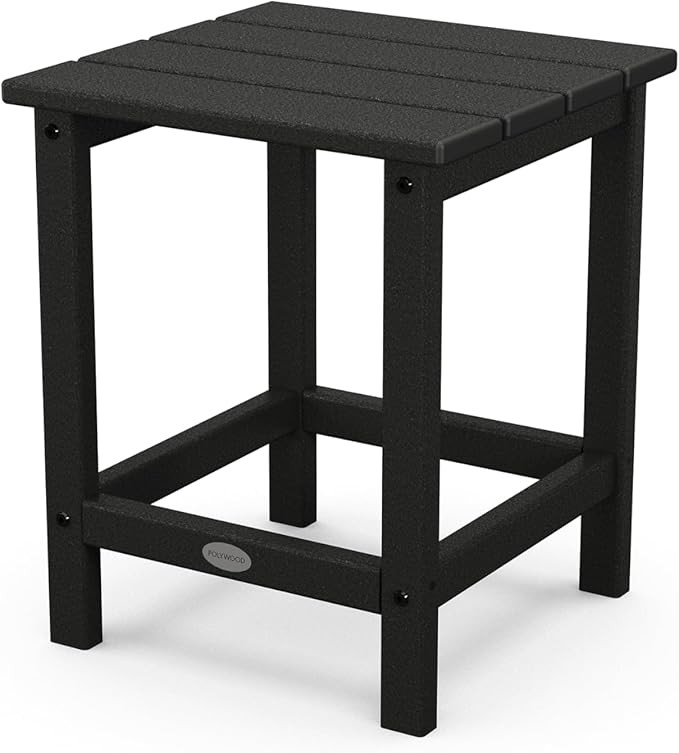 POLYWOOD Long Island 18" Side Table, Black | Amazon (US)