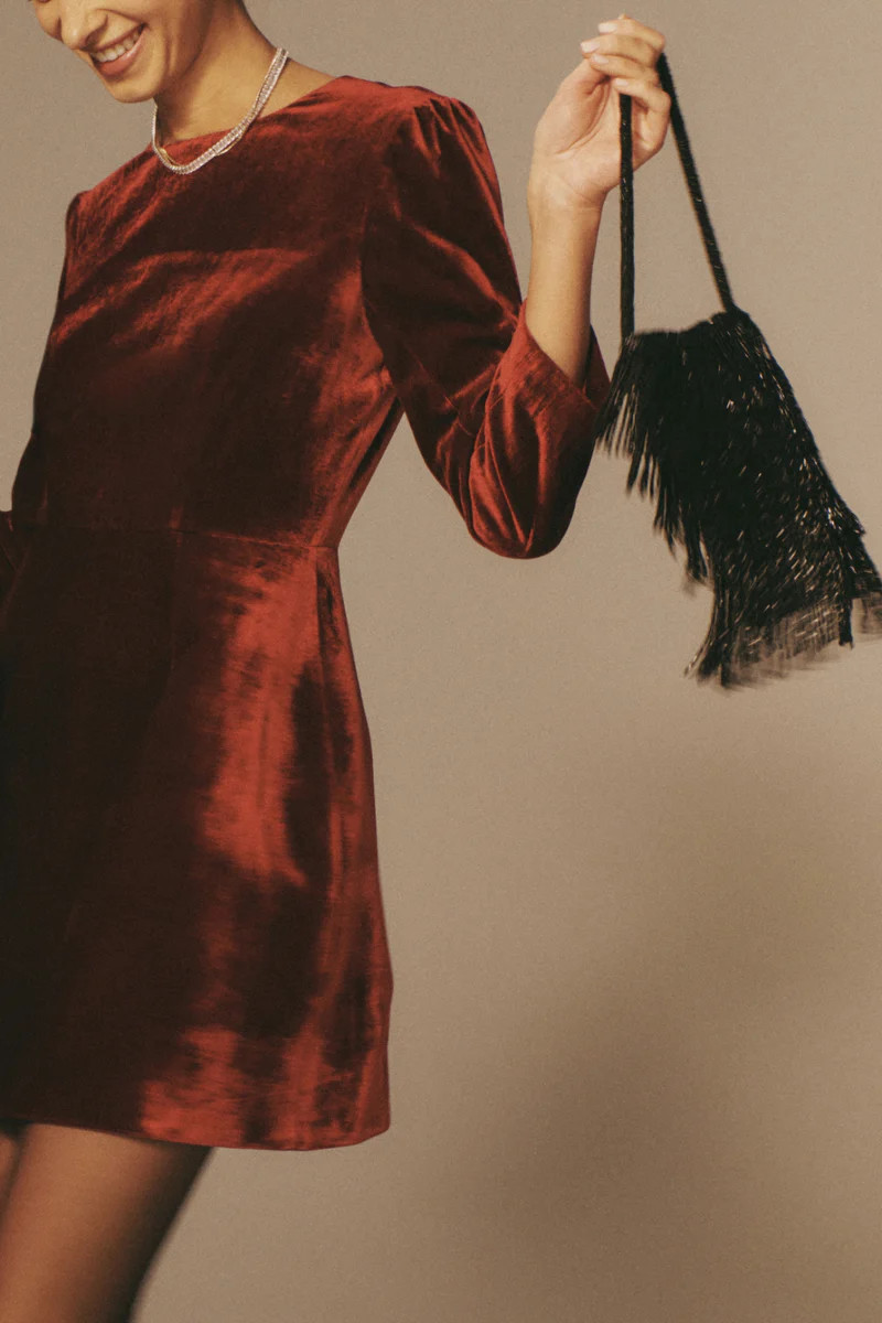 Black Beaded Josephine Mini Bag | Tuckernuck (US)