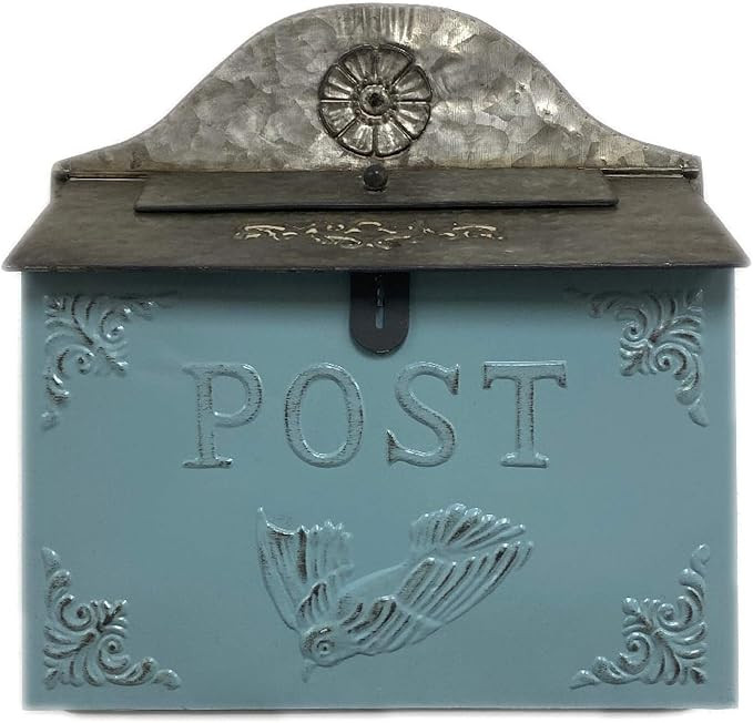 THE NIFTY NOOK I Vintage Style Post Box I Nostalgic Charm Home Decor I Farmhouse Design I 12.75" ... | Amazon (US)