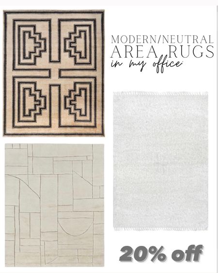 All of my office rugs are on sale this weekend for 20% off! 

Office area rugs; office rugs; shag rug; geometric rug; modern rug; area rug; neutral rug; Christine Andrew 

#LTKsalealert #LTKhome