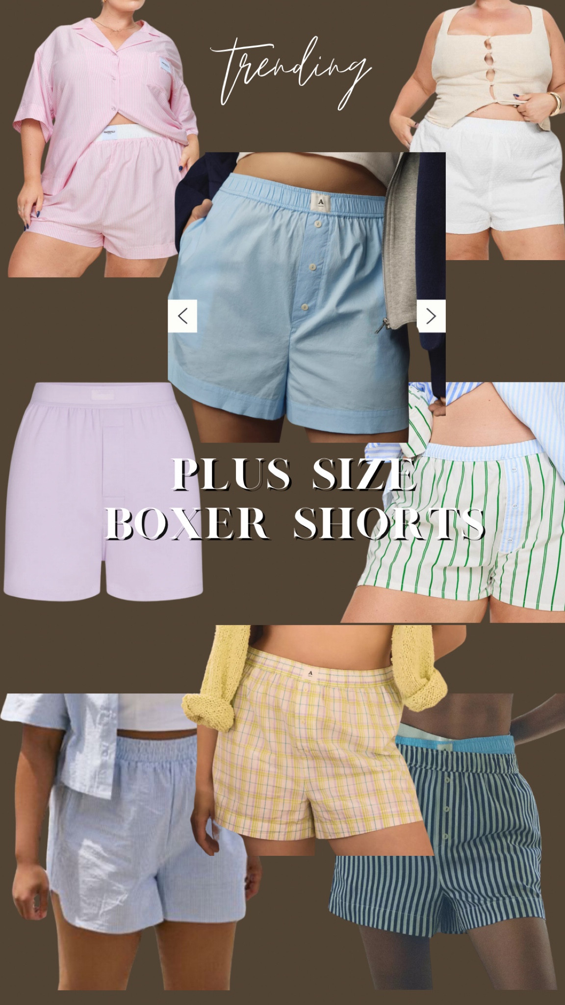 Plus size boxer shorts to try the eclectic grandpa trend 🔗

#plussizefashion #plussize #eclecticgrandpa #trends #trending #sale
#fashionfinds

#LTKMostLoved #LTKSpringSale #LTKplussize