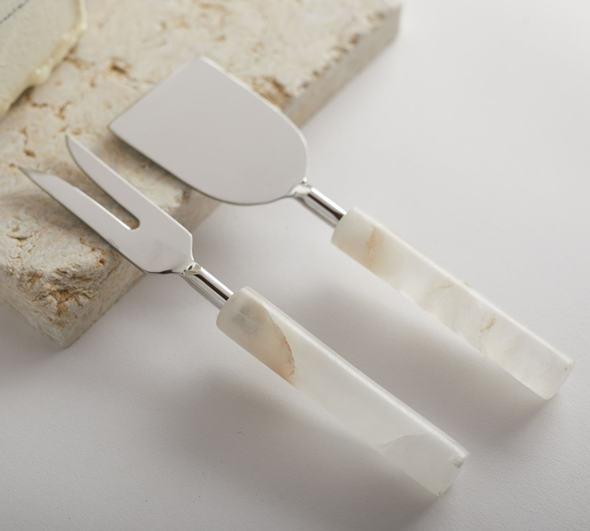 Alabaster Cheese Knives - Set of 2 | Pottery Barn (US)