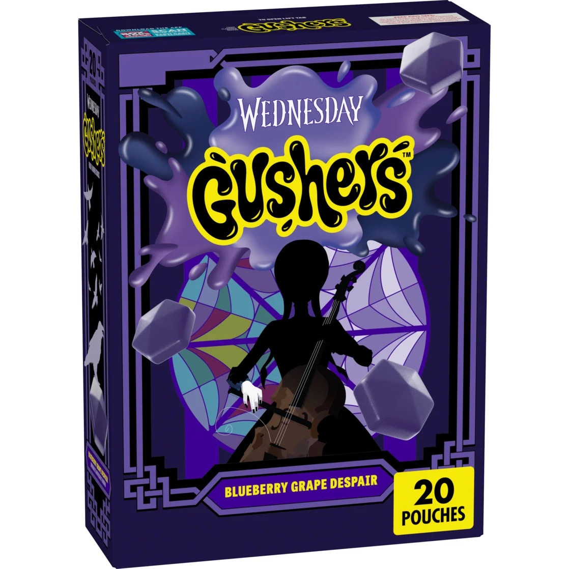 Gushers Wednesday TV Series Fruit Flavored Snacks, Halloween, 20 Ct, 16 oz | Walmart (US)