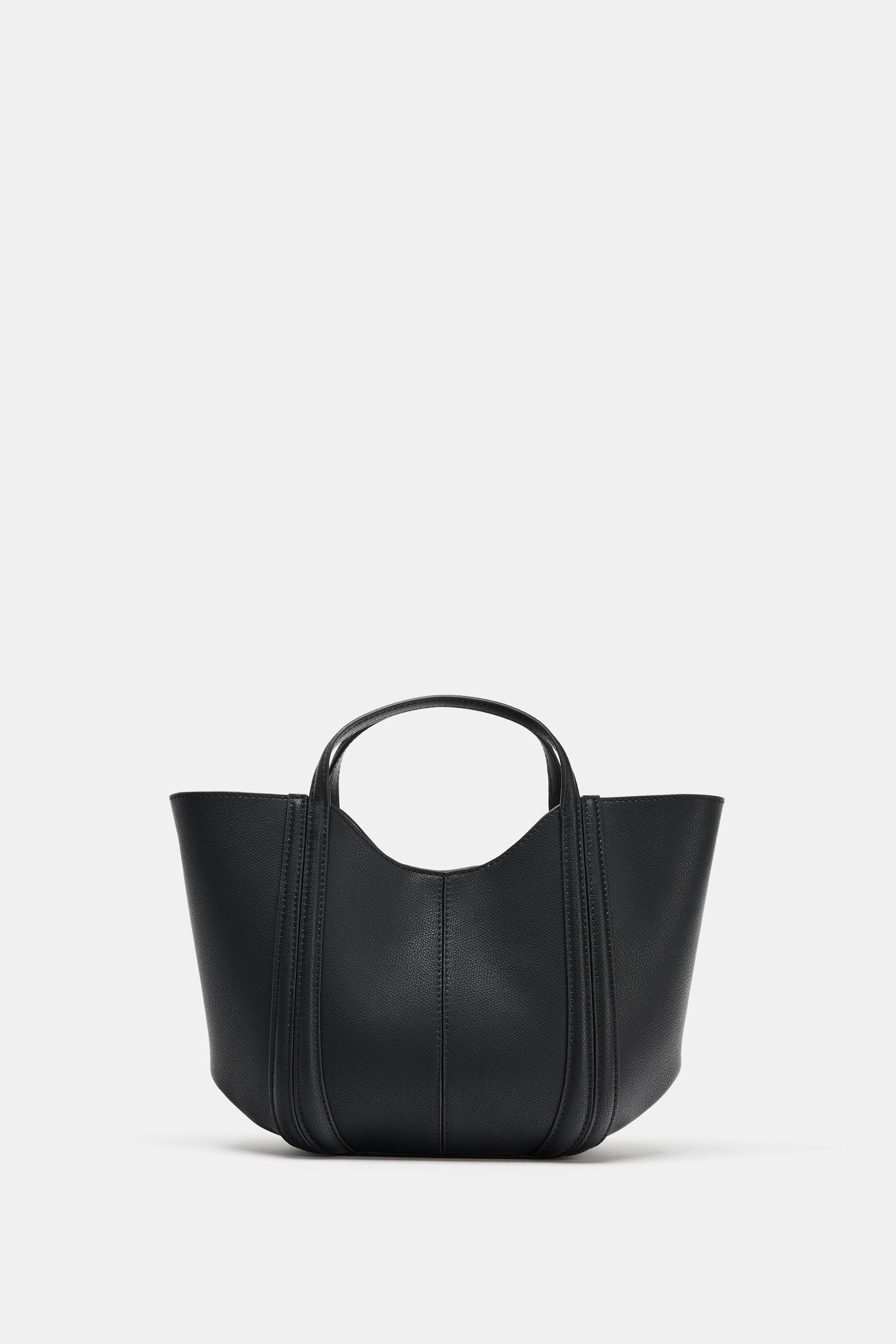 MINI CITY BAG WITH TOPSTITCHING | Zara US