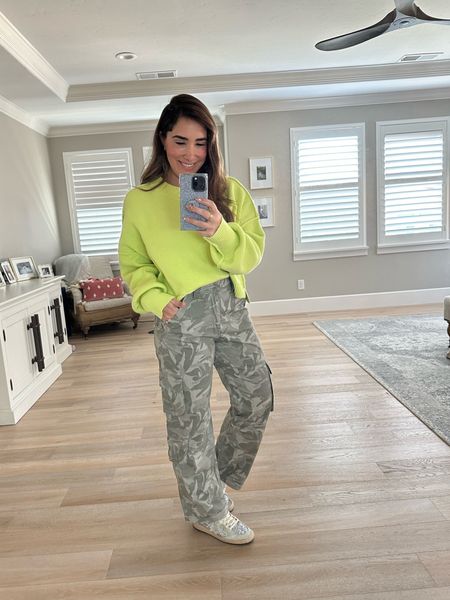 Neon is always in and I love the way this looks with camo! This sweater is timeless, I have it multiple colors, wearing a medium. Great gift option too 🎀

#LTKHoliday #LTKSeasonal #LTKGiftGuide