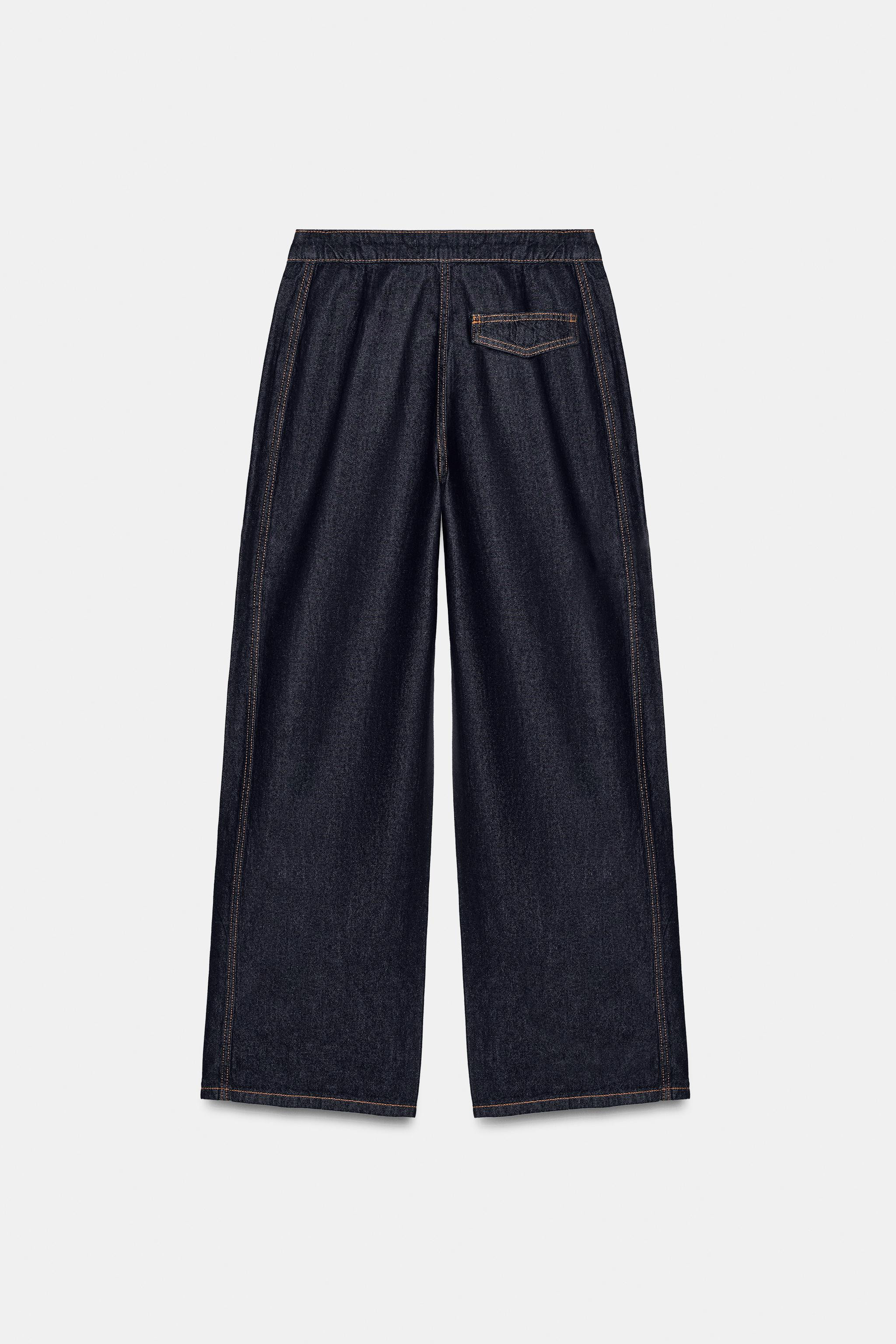Z1975 HIGH-WAIST JOGGER WIDE-LEG JEANS | Zara UK
