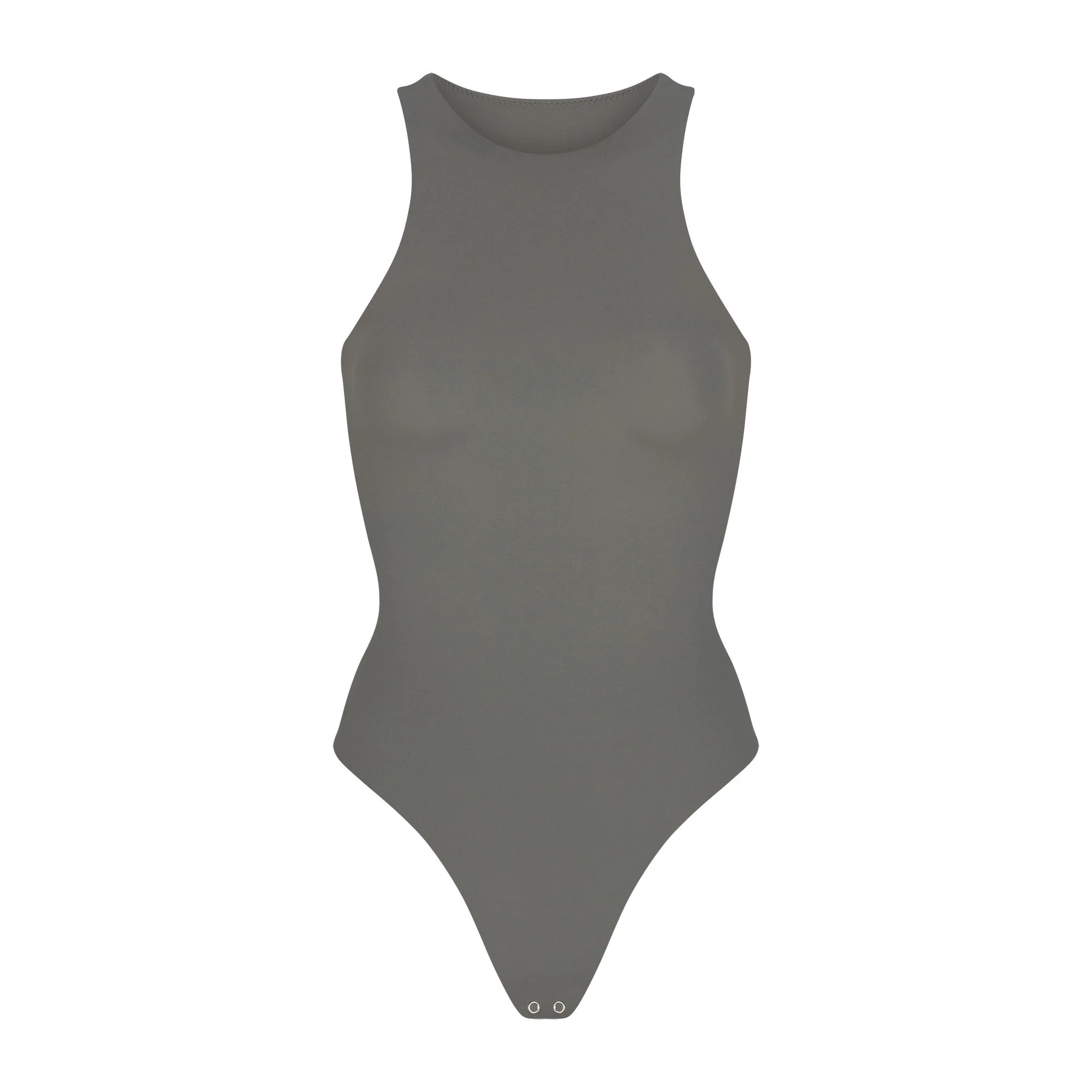 FITS EVERYBODY HIGH NECK BODYSUIT | GUNMETAL | SKIMS (US)