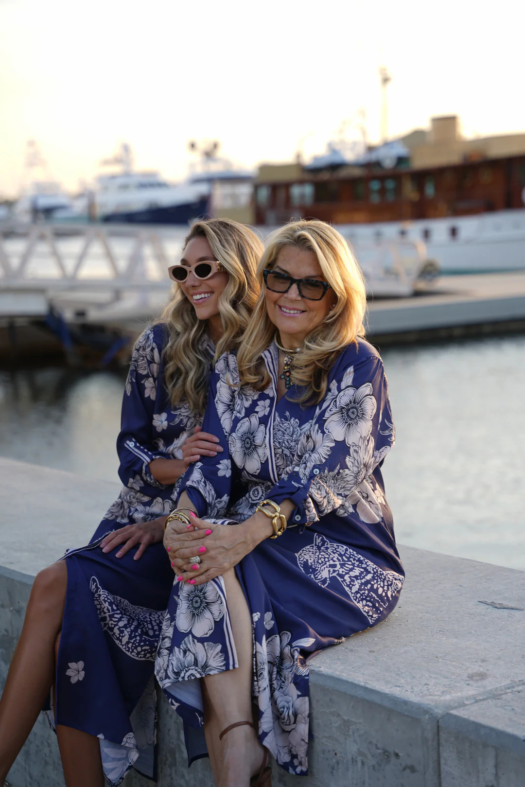 French Dress Navy Tiger | Just Darviny