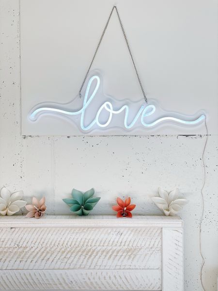 Let your love shine… literally! This handwritten neon sign in the word “love” is the perfect gift for your tween or teen this Valentine’s Day. It’s such a sweet addition to a girls bedroom as you can see here in this basement bedroom project of mine. 

#LTKhome #LTKGiftGuide #LTKSeasonal