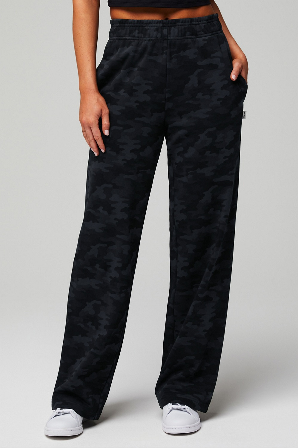 Year Round Terry Wide Leg Sweatpant | Fabletics - North America