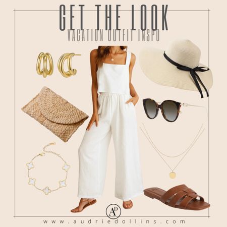 Vacation Outfit Inspo

Vacation outfit  Vacation style  Spring outfit  Spring fashion  Summer style  Resort wear  Resort style  Matching set  Linen set  Sun hat  Sunglasses  Necklace  Sandals  Clutch  Rattan  Earrings

#LTKSeasonal #LTKtravel #LTKstyletip