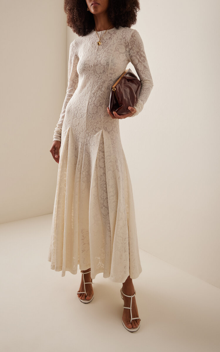Wool-Blend Lace Maxi Dress | Moda Operandi (Global)