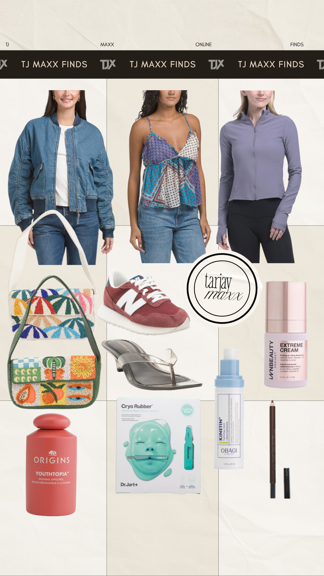 I found the cutest spring pieces, everyday sneakers, and such good beauty finds on TJ Maxx online! Runnn to grab these deals. 
spring outfits 2026, country concert outfits, spring dresses, date night outfits, vacation outfits beach, plus size fashion, business casual workwear, work outfits, travel outfits, resort wear 2026, tj maxx finds, beauty deals, accessory finds 

 #LTKootd #LTKselfcare #LTKBeauty