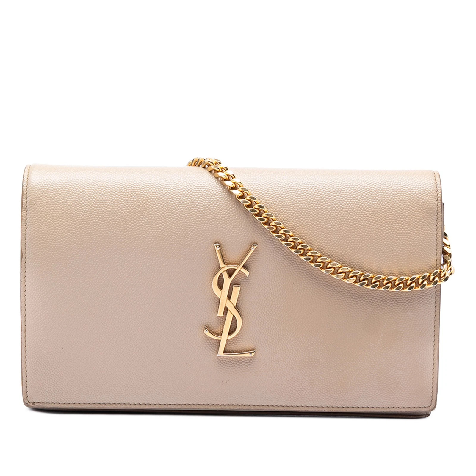Saint Laurent Grain De Poudre Monogram Kate Wallet On Chain Crossbody Bag Beige | eBay | eBay US