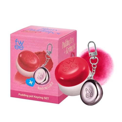 fwee Blurry Pudding Pot + Keychain SET | Airbrushed Blush & Lip, Buildable Pigment, Long-lasting, Lightweight, Easy to Blend, Natural Soft Matte Finish Makeup – Mule (Pink Red) | 0.17 oz | Amazon (US)