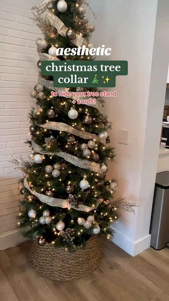 wishing I got this Christmas tree collar sooner! the perfect aesthetic touch to our tree this year and covers our cords and tree stand! ❤️🎄

#LTKCyberWeek #LTKhome #LTKHoliday