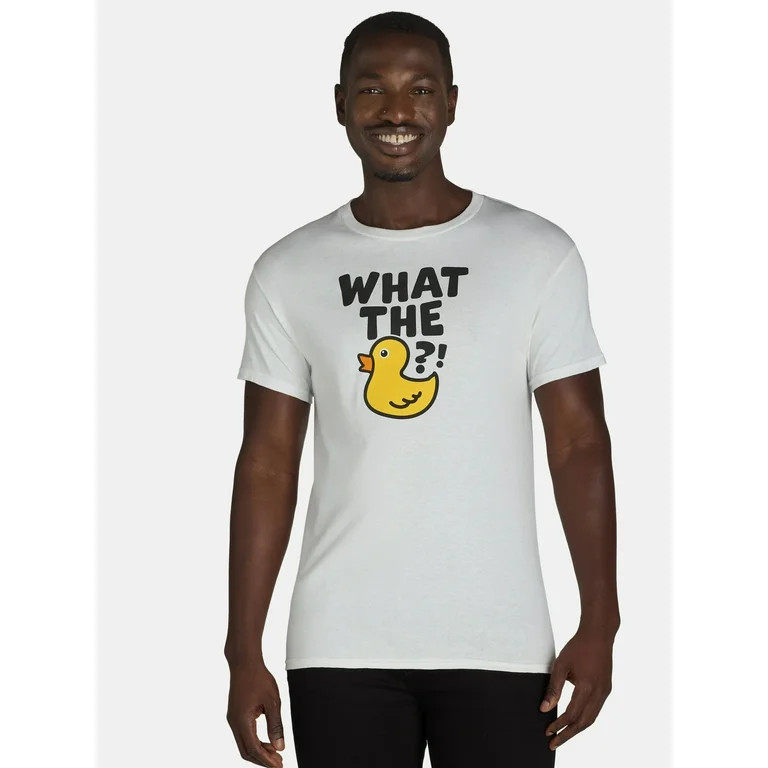 Humor Men's and Big Men's What the Duck Graphic Tee with Short Sleeves, Sizes S-XL | Walmart (US)