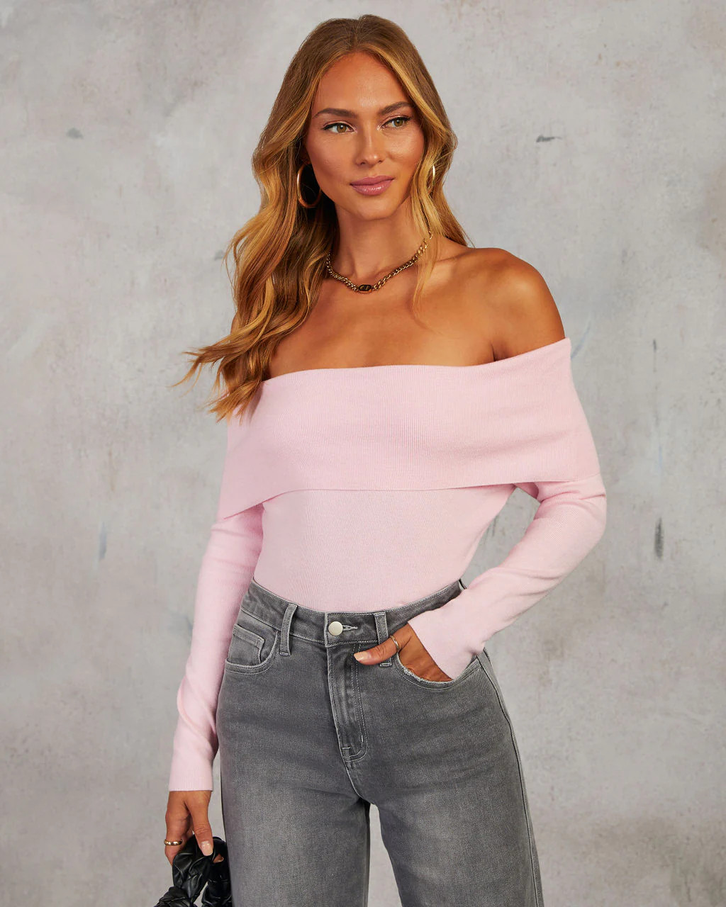 Romance Me Off The Shoulder Sweater | VICI