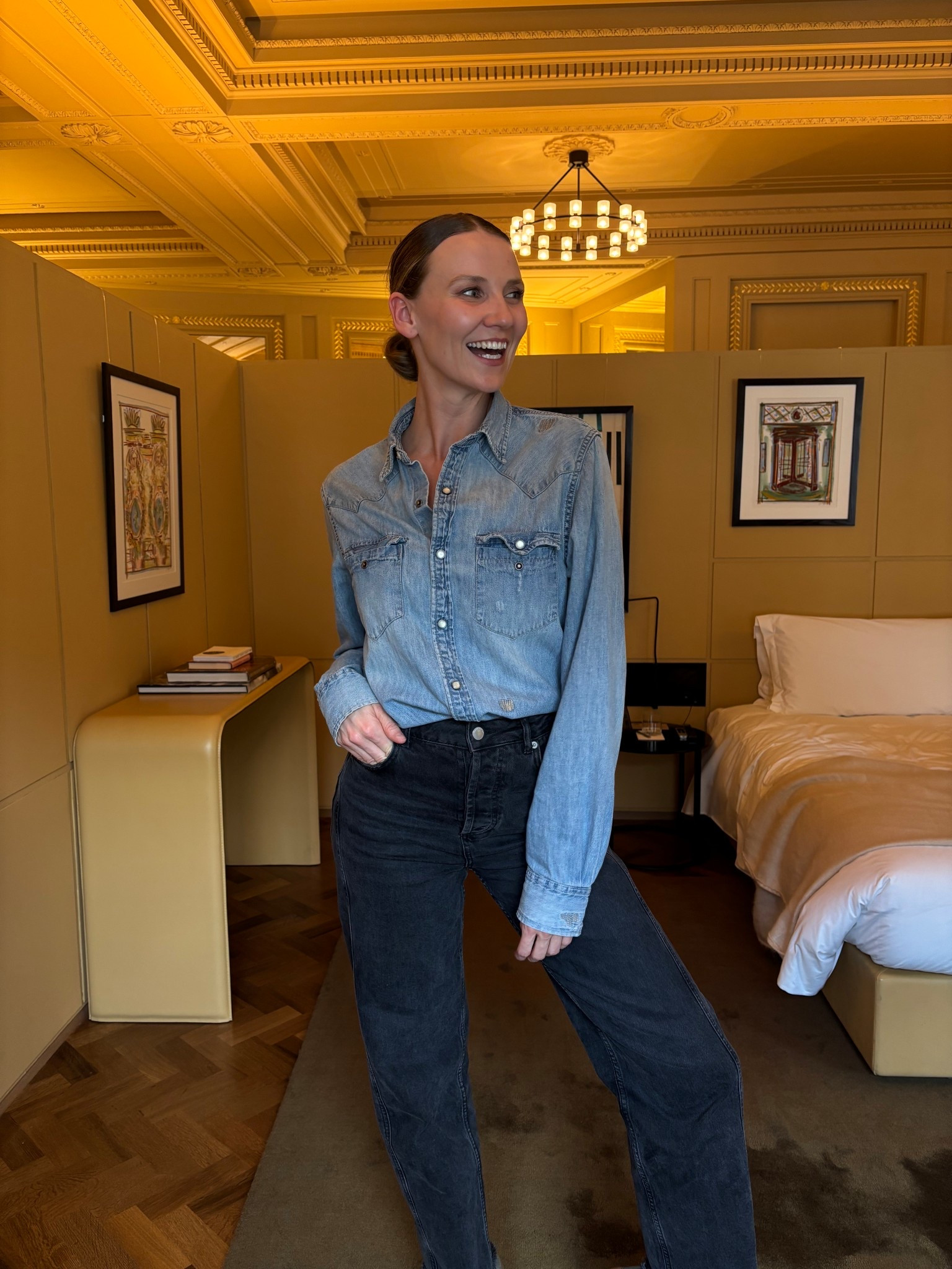 Double denim 👀 love my classic denim Ralph Lauren shirt and high waisted Mint Velvet jeans. The perfect wardrobe staples which are timeless 

#LTKstyletip #LTKspring #LTKuk