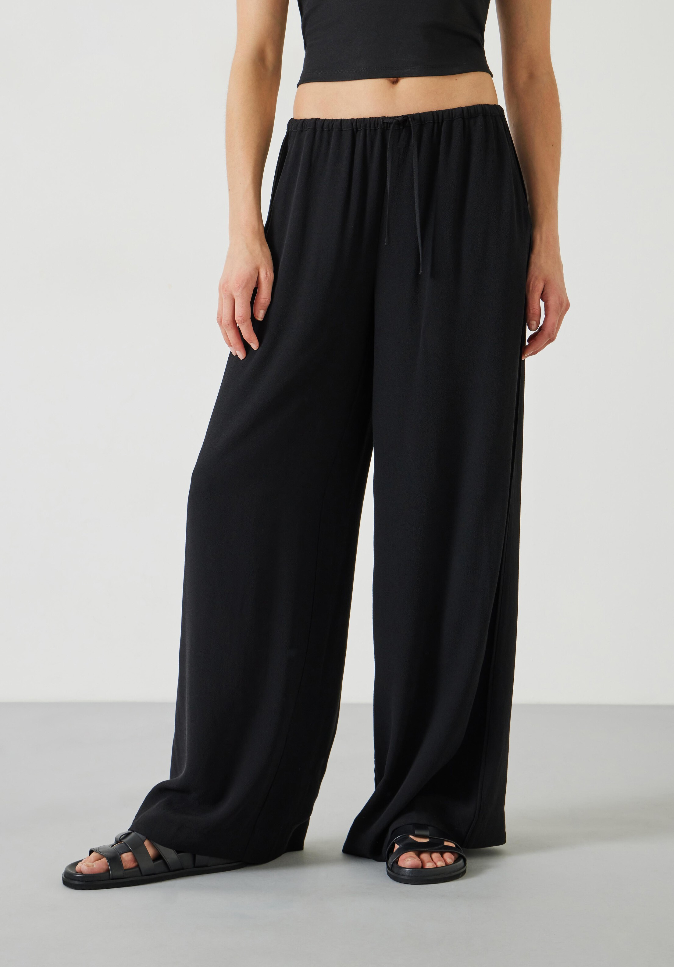 Lyra Oversized Tie Waist Trousers | Hush UK