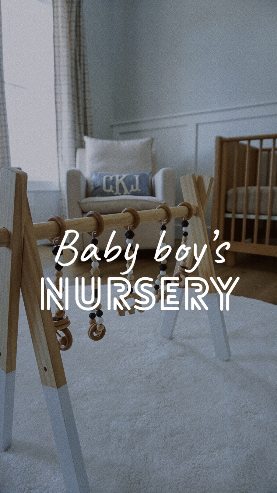 Neutral nursery 🧸 

• west elm, amazon finds, Etsy finds, baby room, plaid curtains, glider chair, changing table, washable rug, storage bench, custom details

#LTKBaby #LTKKids #LTKHome