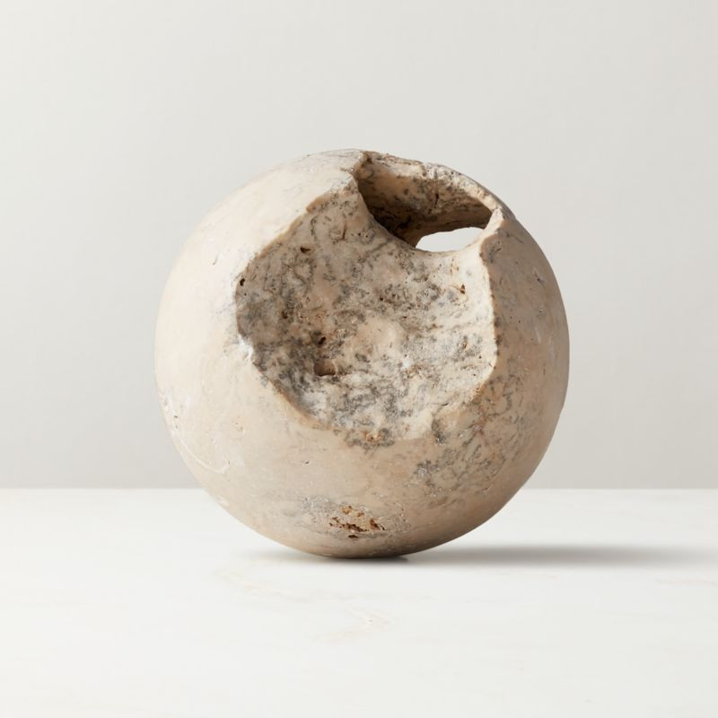 Limestone Sphere Bowl Filler | CB2