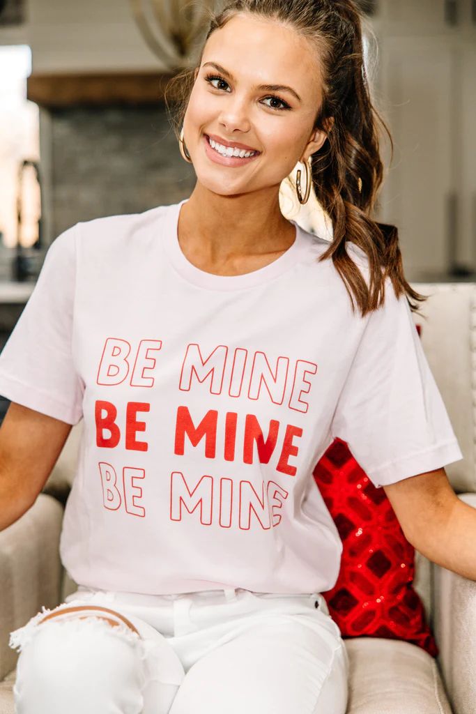 Be Mine White Graphic Tee | The Mint Julep Boutique