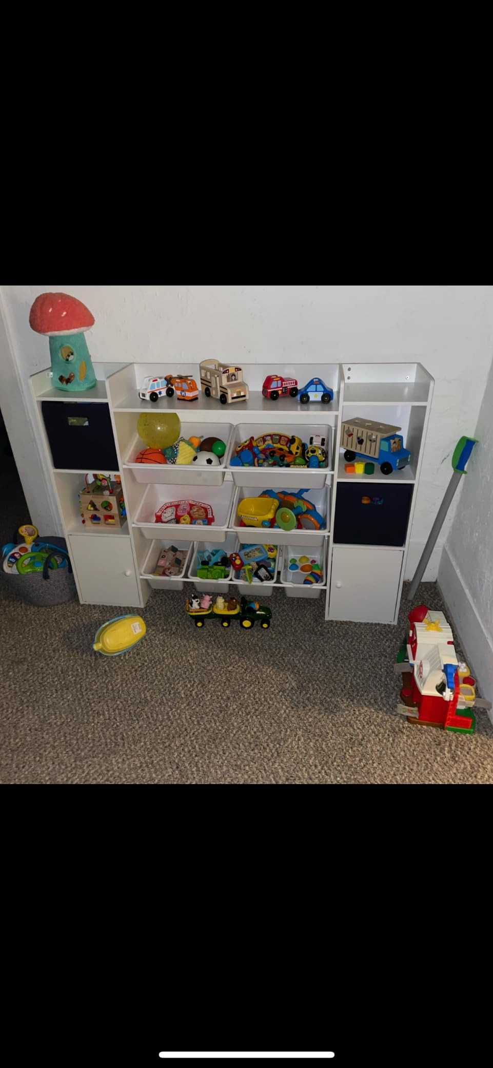 Xilingol Kids Toy Storage Organizer W/8 Removable Toy Bins, 4-Tier Toy Organizers W/6 Storage Cubbies, Kids Bookshelf and Toy Storage for Playroom, Bedroom, Kids Room, Classroom | Amazon (US)