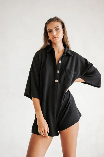 Milena Playsuit - Black | SABO SKIRT (Global)
