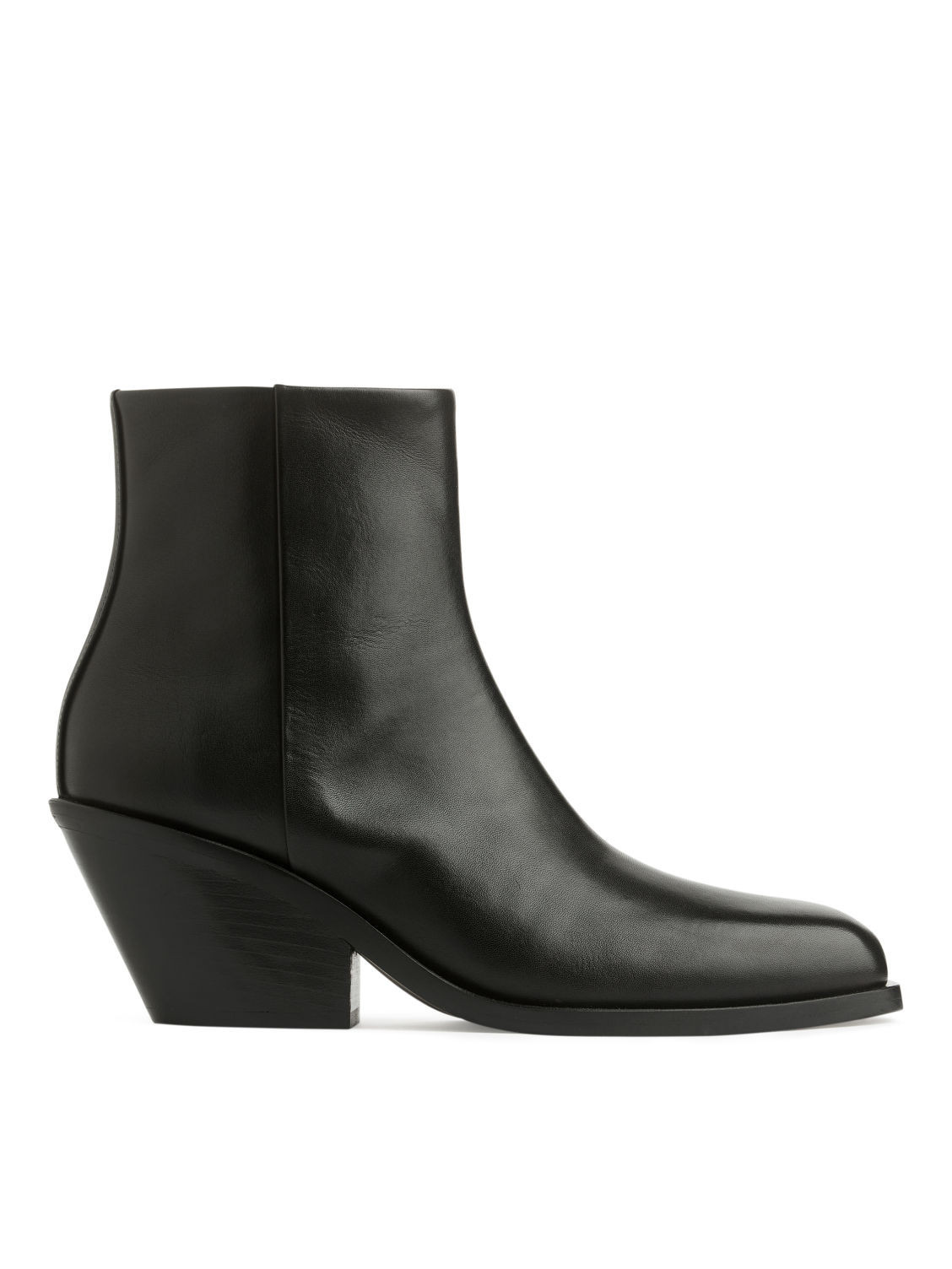 Leather Ankle Boots - Black | ARKET (US&UK)