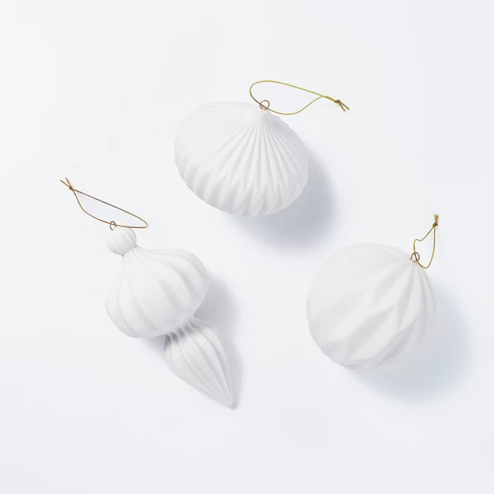Set of 3 of Porcelain Ornaments - Threshold™ designed with Studio McGee | Target