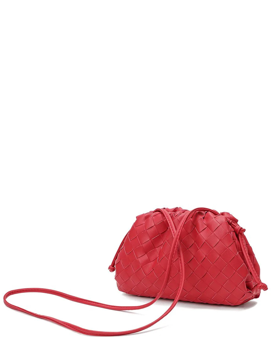 Tiffany & Fred Paris Woven Leather Knot-Handle Pouch | Shop Simon