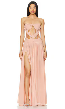 NBD Aaron Gown in Blush Pink from Revolve.com | Revolve Clothing (Global)