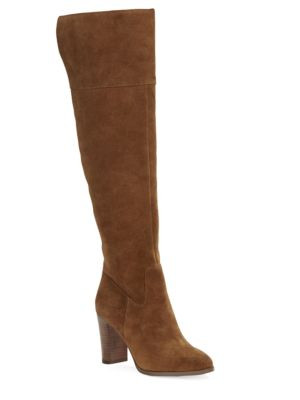 424 Fifth - Mikayla Suede Stacked Heel Boots | Lord & Taylor