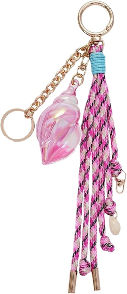 Cute Colourful Bow Bag Charms PU Leather Keychain Hand-Woven DIY Handbag Charms for Purses Chain ... | Amazon (US)