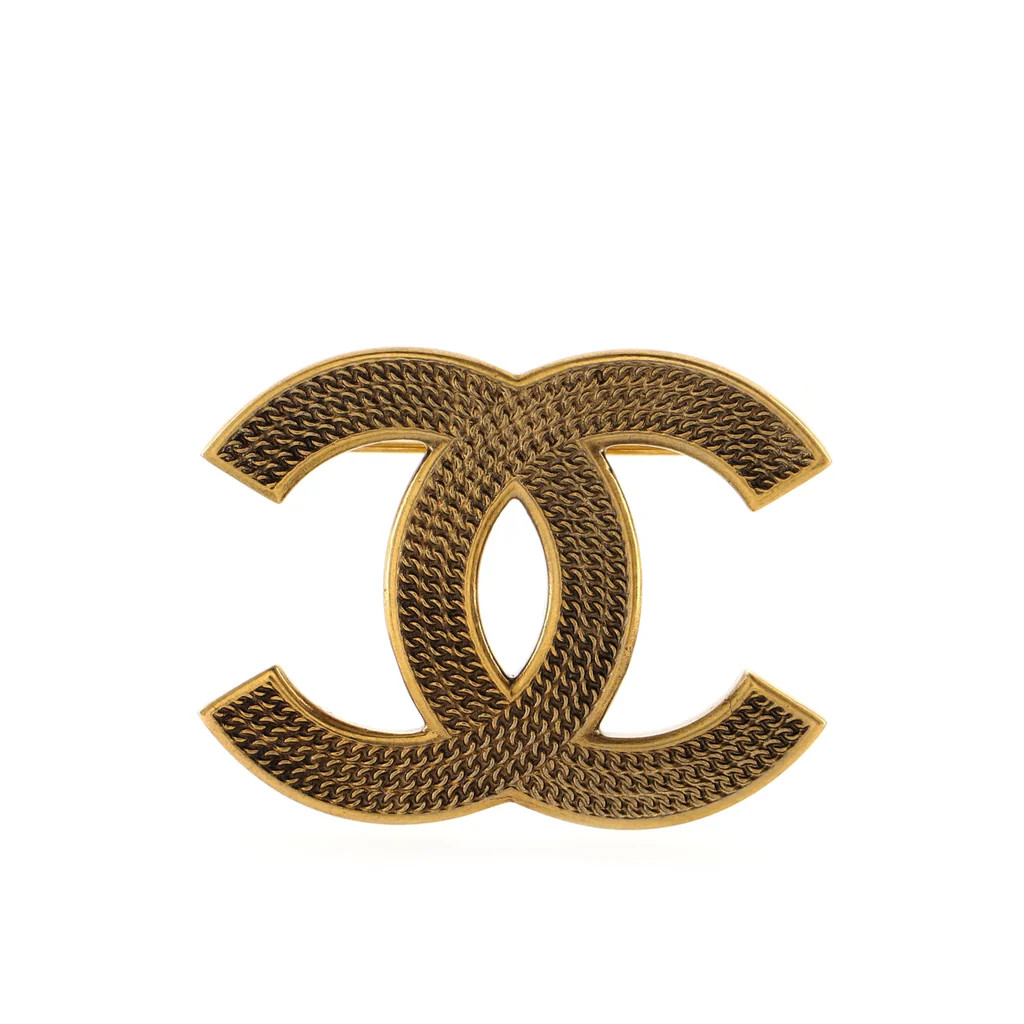 Chanel CC Chain Brooch Metal Gold 1610482 | Rebag