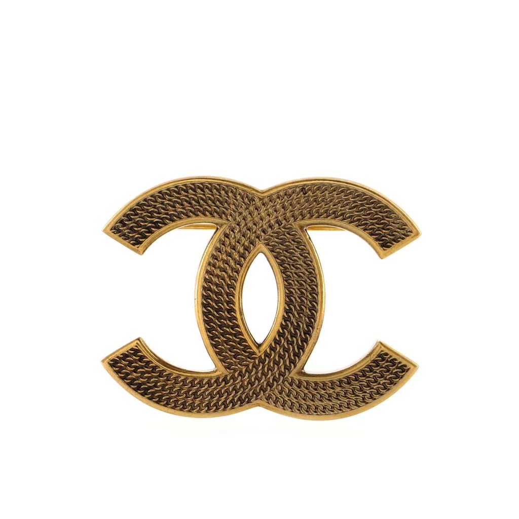 Chanel CC Chain Brooch Metal Gold 1610482 | Rebag