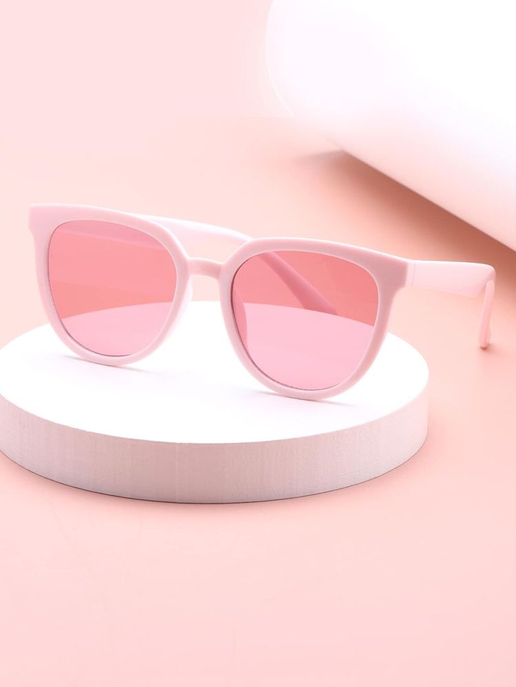 Acrylic Frame Tinted Lens Sunglasses | SHEIN