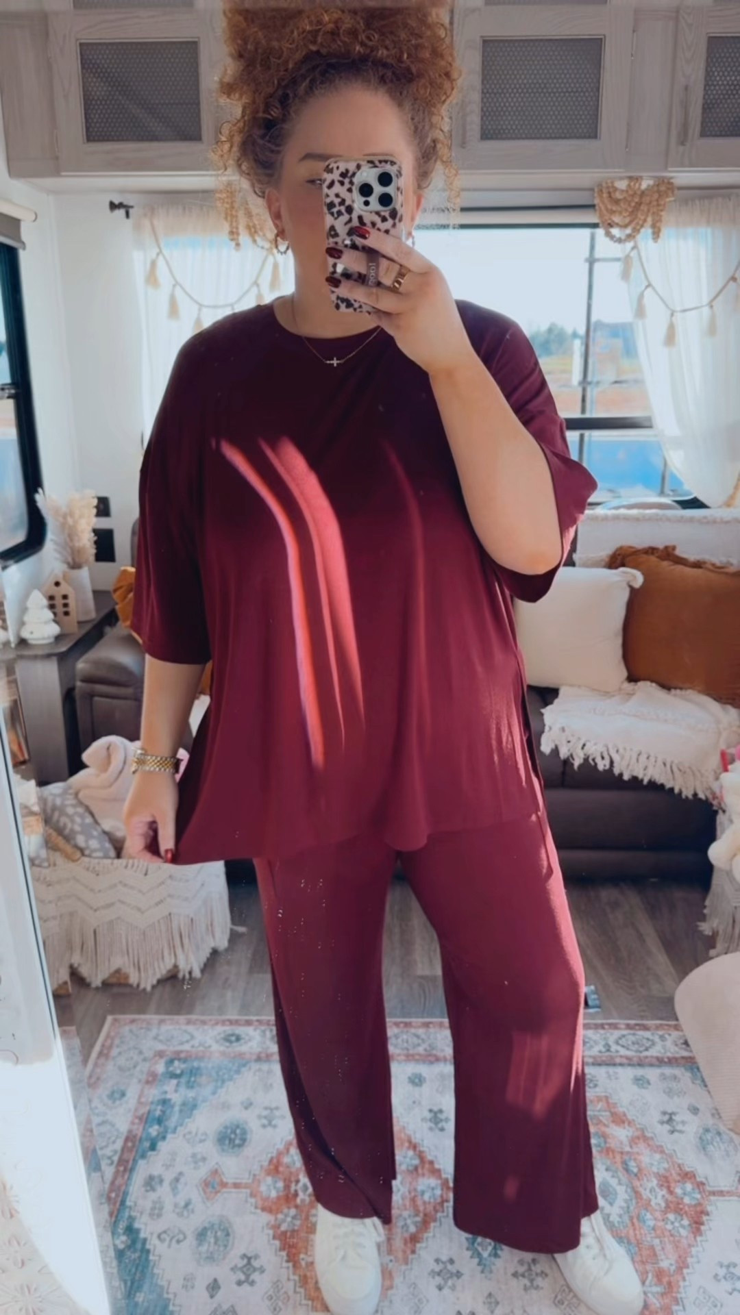 Feeling all the cozy vibes today ✨ Perfect pieces to mix, match, and lounge in style.👏 Amazon fashion | red two piece set | white platform sneakers | cozy outfit ideas | Amazon style picks | holiday gift ideas | loungewear set | trendy Amazon finds | affordable fashion | everyday casual outfit | gift guide | Amazon must-haves | casual outfit | casual holiday outfit | Amazon red two piece set 

#LTKMidsize #LTKgrwm #LTKSaleAlert
