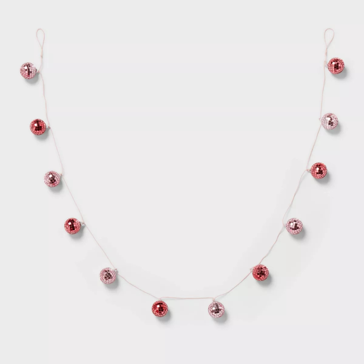 72" Disco Ball Valentine's Day Garland Pink/Purple - Spritz™ | Target